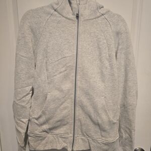 Light Gray Zip-Up Hoodie